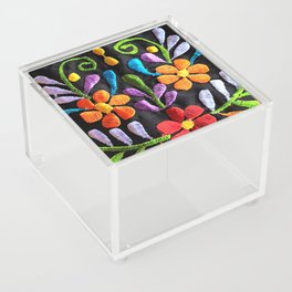 Mexican Flowers Acrylic Box
