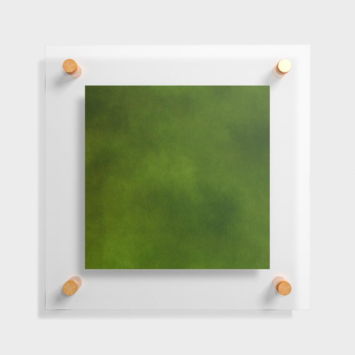 Green Color Velvet Floating Acrylic Print