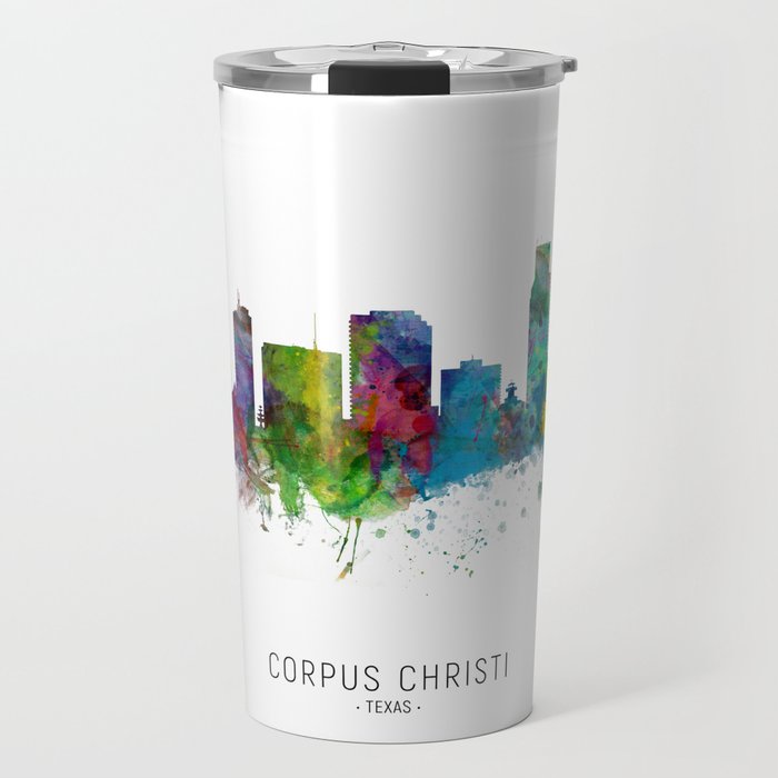 Corpus Christi Texas Skyline Travel Mug