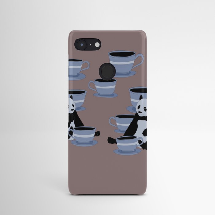 Pandas with Coffee Android Case