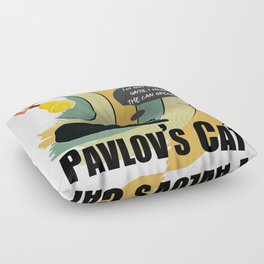 Pavlov's Cat - Little Known Failure - Funny Psychology Floor Pillow
