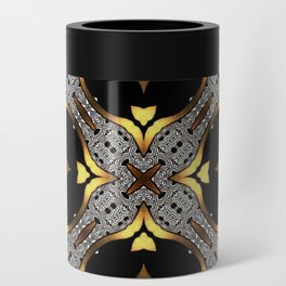 Black and Gold Can Cooler