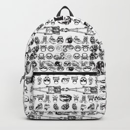 Paris Catacombs Pattern Backpack