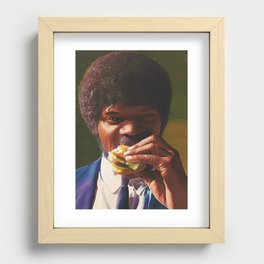 Tasty Burger Recessed Framed Print