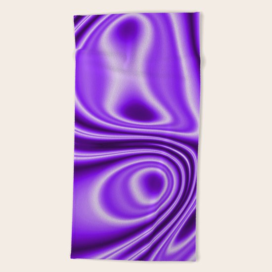 Purple Silk Beach Towel