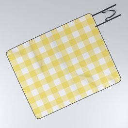 Classic Check - light yellow Picnic Blanket