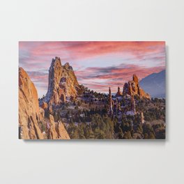 Colorado ~ Garden of the Gods sunset Metal Print