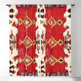 Burdur  Antique South West Anatolia Turkish Kilim Print Blackout Curtain