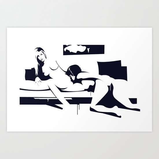 graphic design Art Print