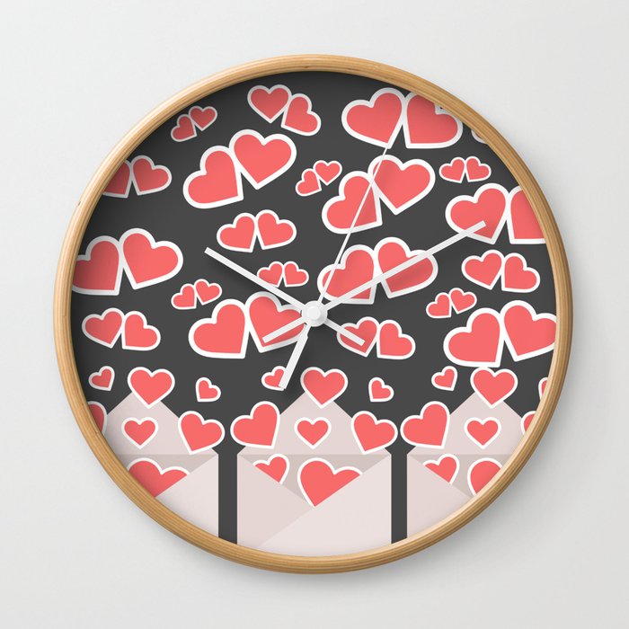 Sending All My Love To You Valentines Day Anniversary Gift  Wall Clock