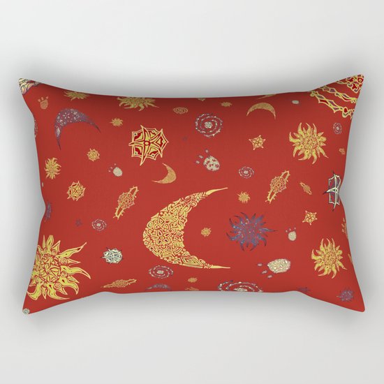 Christmas Space Pattern Rectangular Pillow