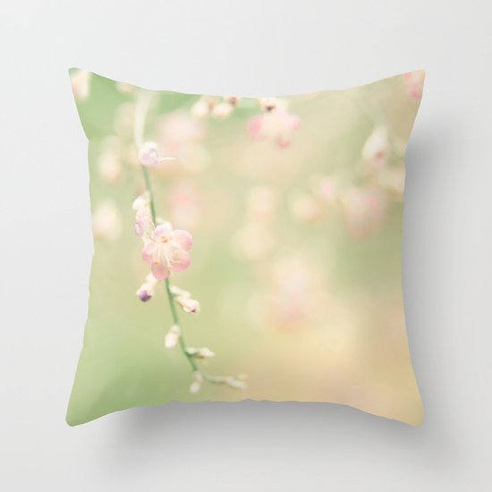 Fresh Mint Kisses Throw Pillow