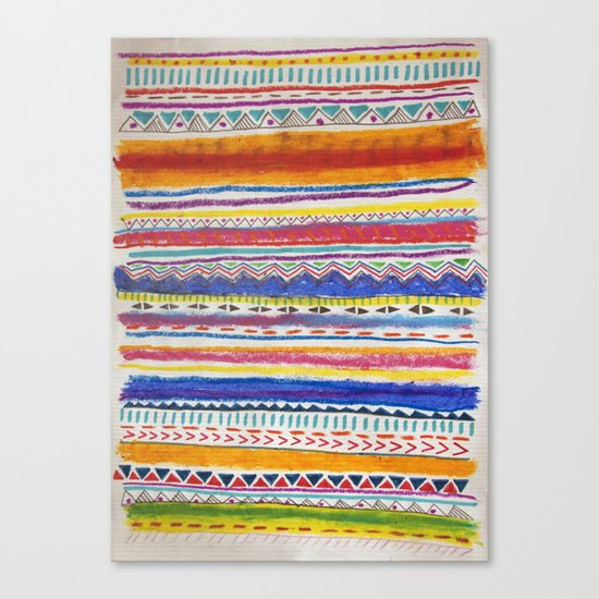 TRIBAL CRAYON / Canvas Print