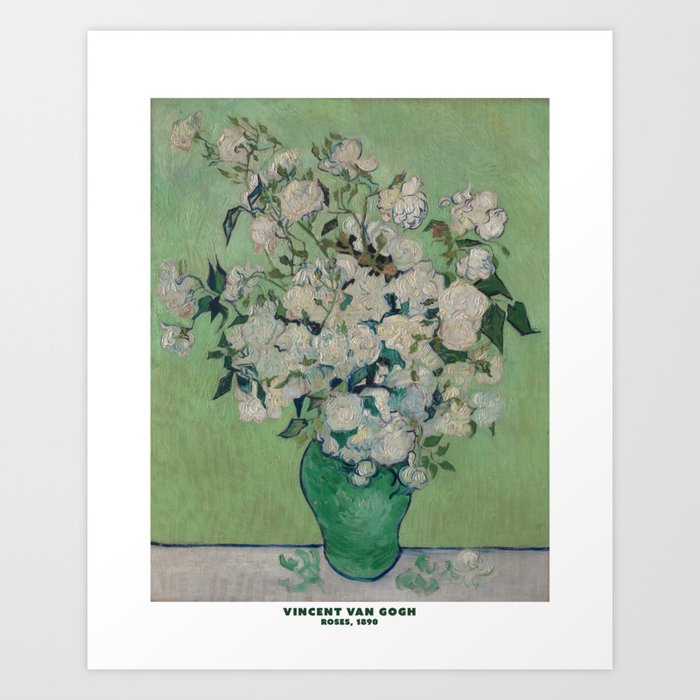 Roses by Vincent Van Gogh Art Print