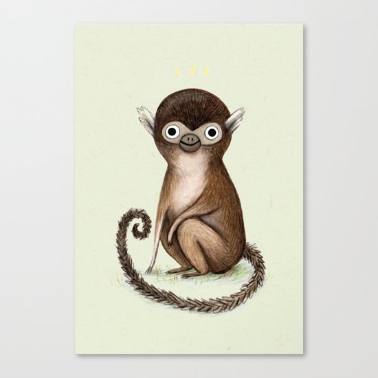 Squirrel Monkey Canvas Print