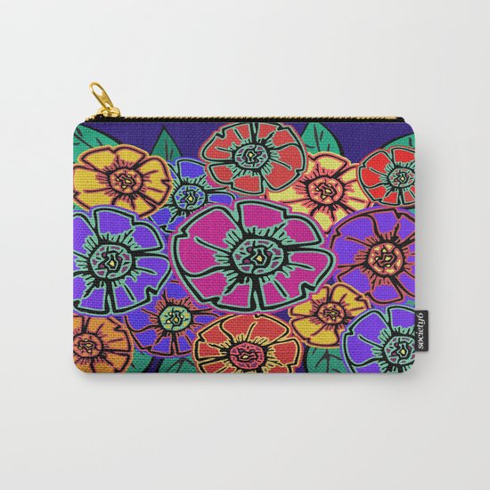 Abstract #462 - Flower Power #13 Carry-All Pouch