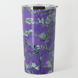 Vincent van Gogh "Almond Blossoms" (edited purple) Travel Mug