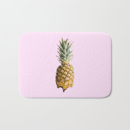 Melting Pastel Pineapple - Rose Bath Mat
