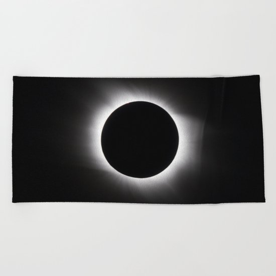 Solar Eclipse Beach Towel