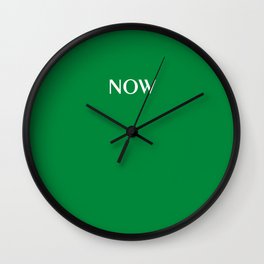 NOW IRISH JIG Green solid color Wall Clock