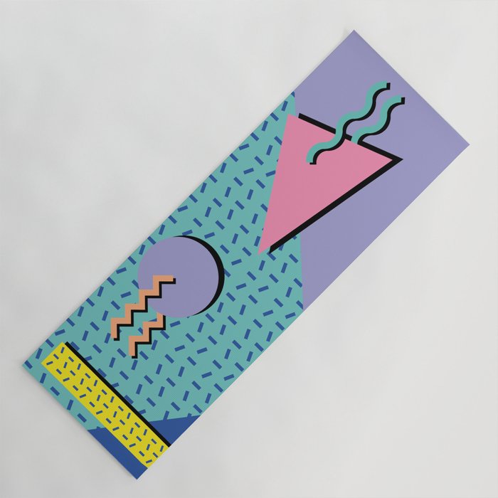 Memphis Pattern 14 - 80s Retro Yoga Mat