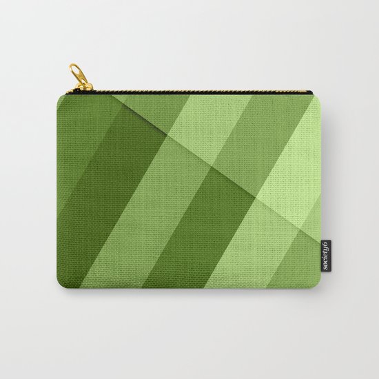Greenery modern geometric lines Carry-All Pouch