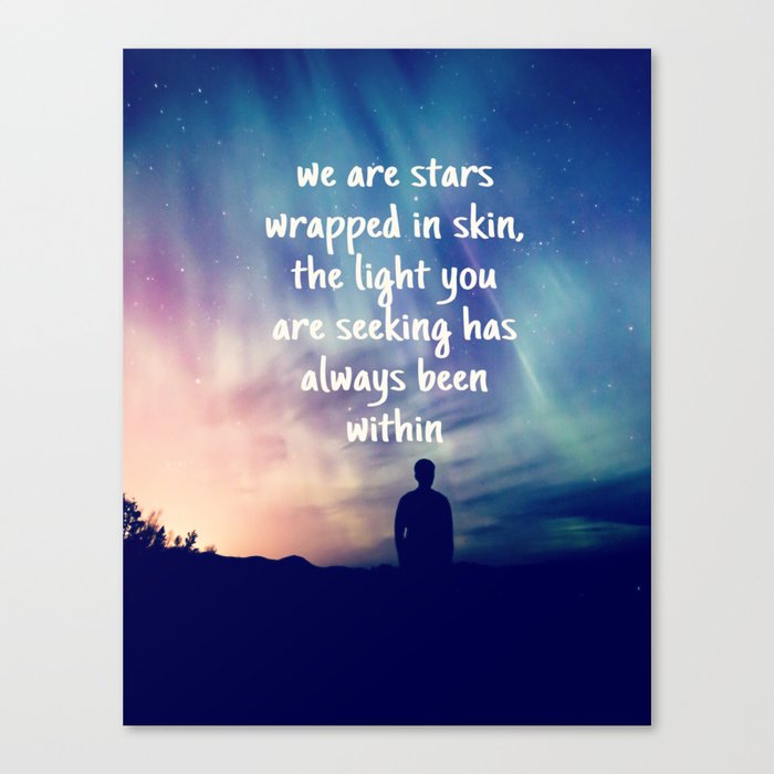 Stars Wrapped Canvas Print