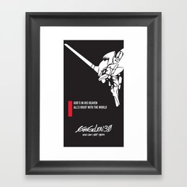 Evangelion Phone Cover Framed Art Print