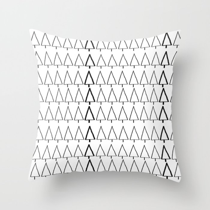 A Pencil Forest Throw Pillow