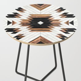 Urban Tribal Pattern No.5 - Aztec - Concrete and Wood Side Table
