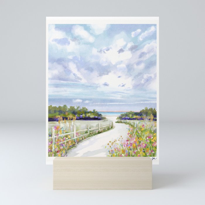 Beach Entry Mini Art Print