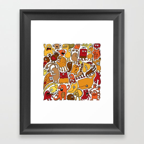 Creatures! Framed Art Print