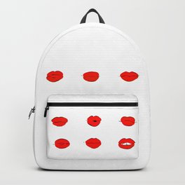Red Lips Pattern Backpack