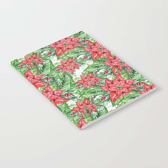 Poinsettia Notebook