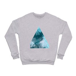 16  Triangle Abstract Watercolor 210901 Digital Minimal Art Ink Fluid Liquid  Crewneck Sweatshirt