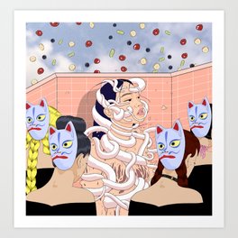 "Resurrection of a jewish girl in Tokyo" Art Print