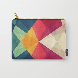 Meet me halfway Carry-All Pouch | Curated, Abstract, Sun, Geometric, Geometry, White, Sunrise, Graphicdesign, Bold, Green 