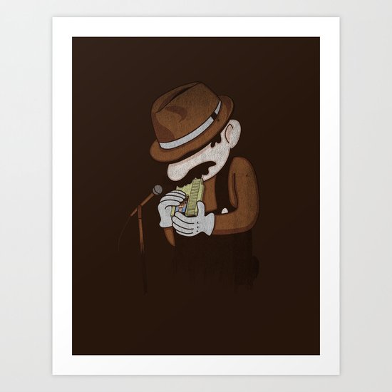 8-bit Blues Art Print