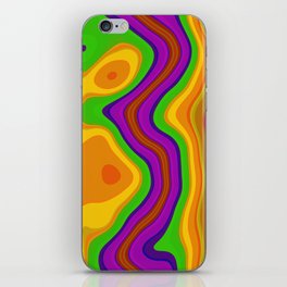 Colorful fluid vertical lines iPhone Skin