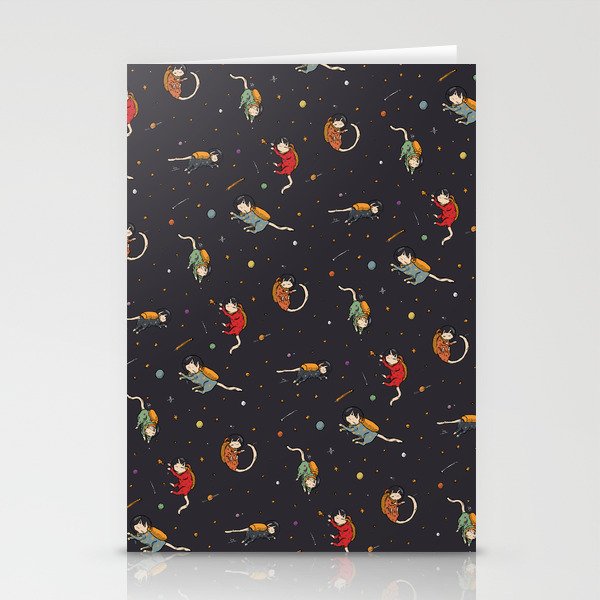 Cats in Space Stationery Cards