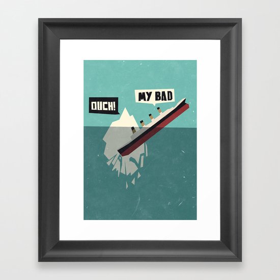 The real victim Framed Art Print