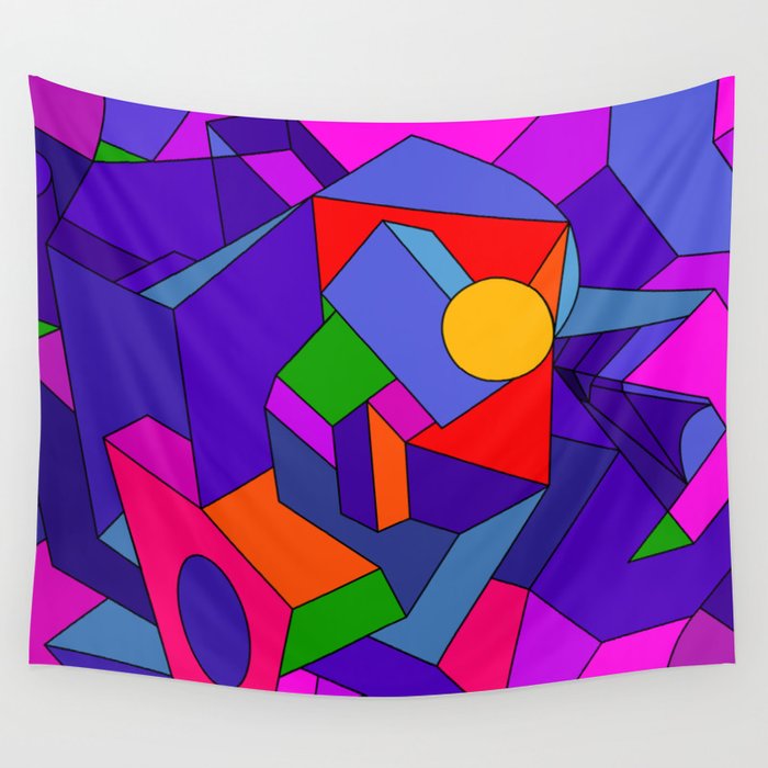 Colorful abstraction Wall Tapestry