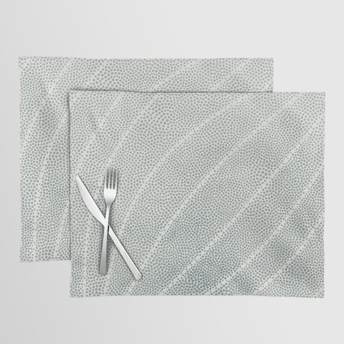 WAVES AND DOTS Sage Placemat