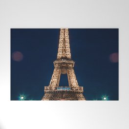 Eiffet Tower at Night Welcome Mat