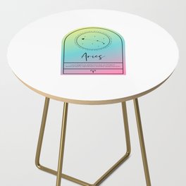 Aries Zodiac | Gradient Arch Side Table