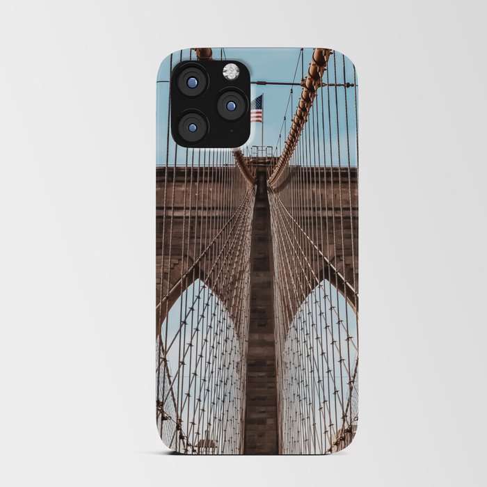 Brooklyn Bridge and Manhattan skyline in New York City iPhone Card Case