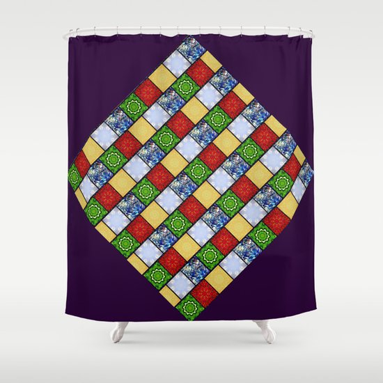 Five Elements Banner Shower Curtain