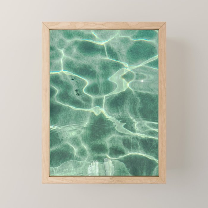 Underwater print Framed Mini Art Print