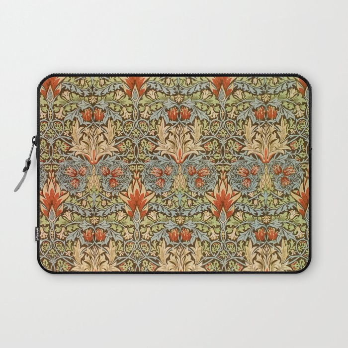 William Morris Snakehead  Floral Vintage Victorian Pattern Laptop Sleeve