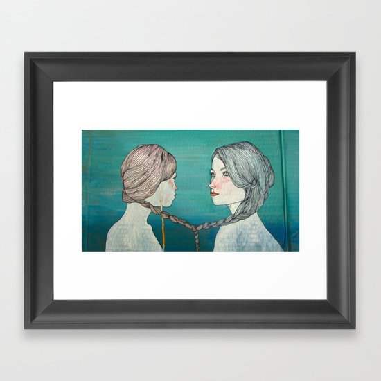 örgü / braid Framed Art Print